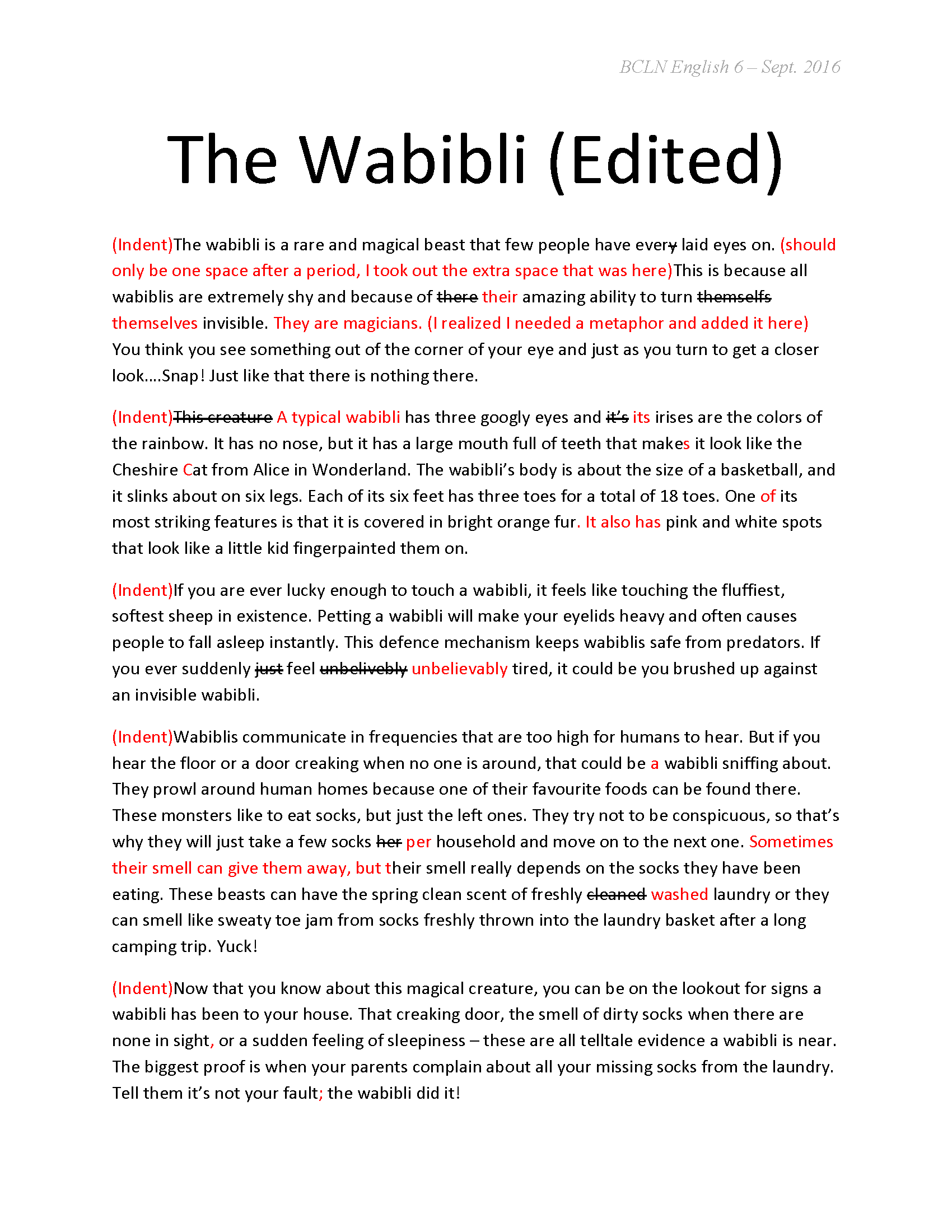 The Wabibli Edited